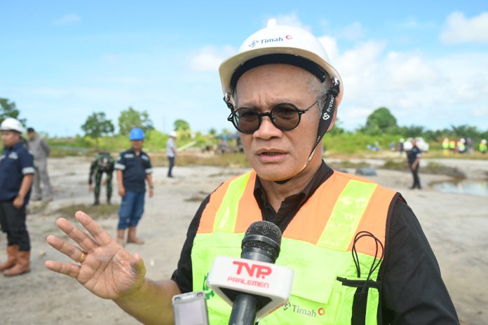 Wakil Ketua Panja Timah Komisi VI DPR RI Aria Bima saat dimintai pandangannya soal pertambangan ilegal di Bangka Belitung, Rabu (26/6/2024). Foto/Ist.